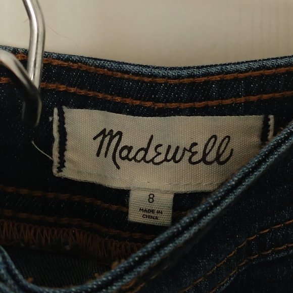 Madewell Size 8 Dark Denim Skirt Button-Up - Picture 3 of 5